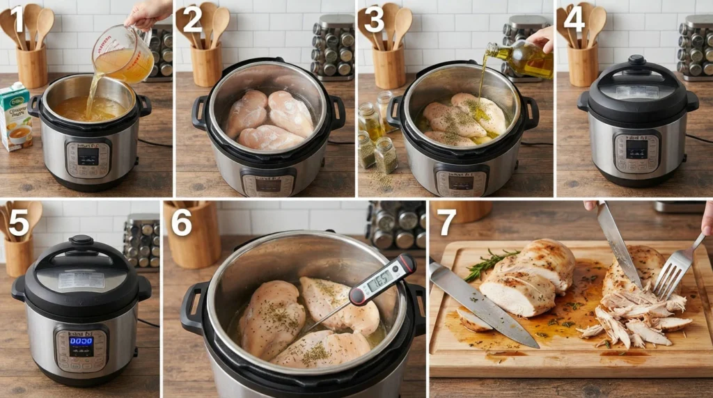 Frozen-chicken-breast-Instant-Pot-step-by-step-cooking-instructions