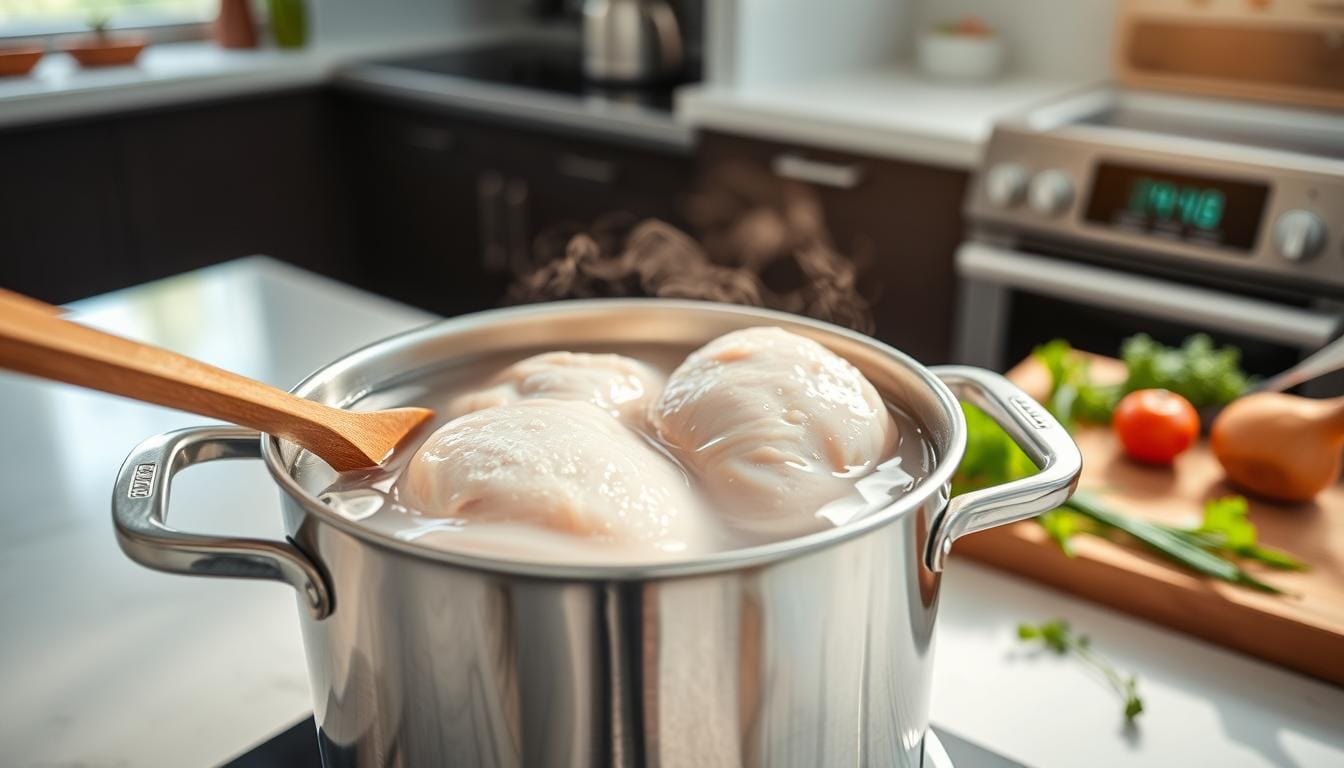 can you boil frozen chicken