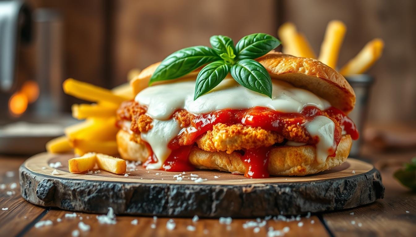chicken parmesan sandwich