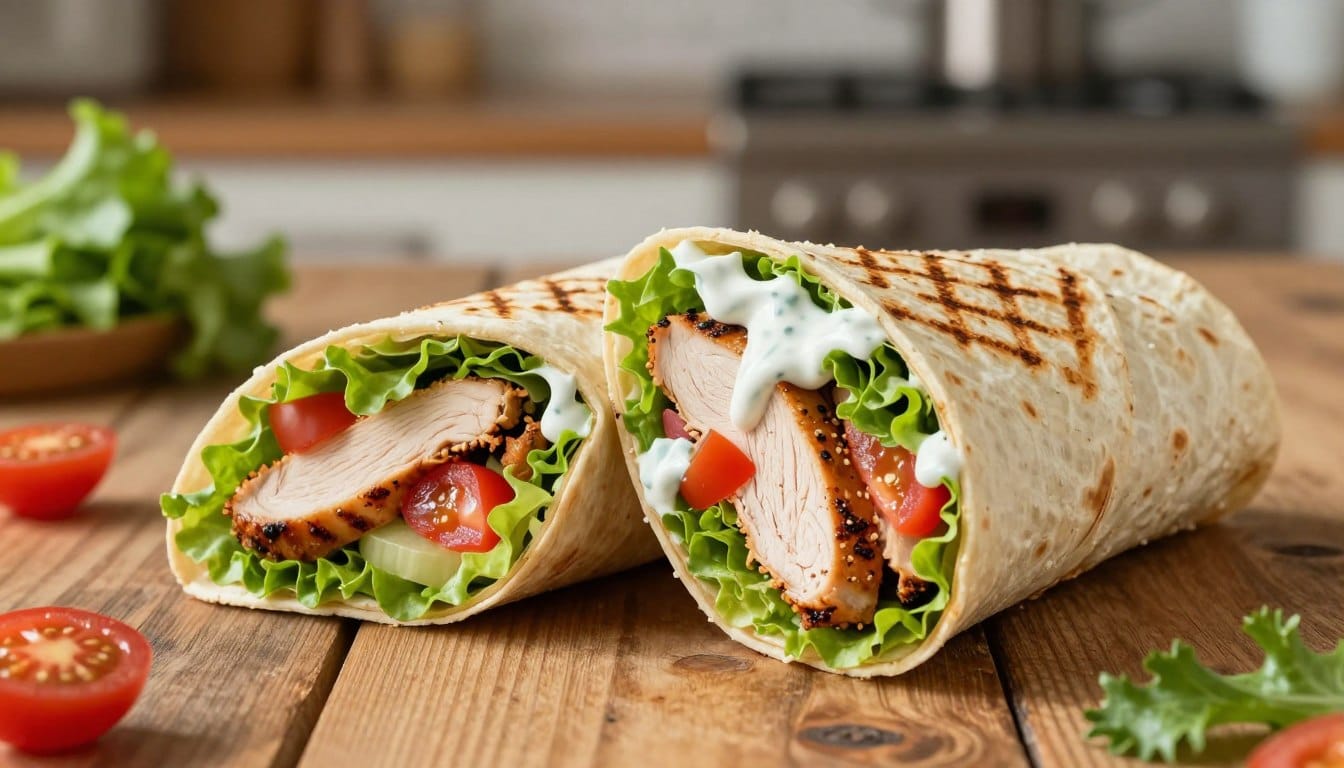 grilled chicken wrap