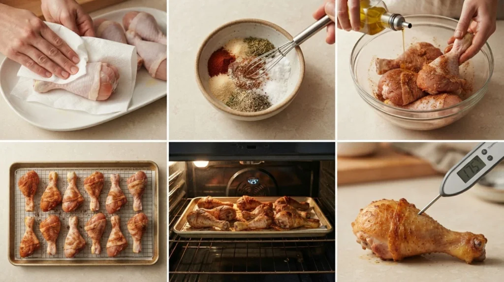 Chicken-legs-in oven-coated-with-olive-oil-and-seasoned-with-paprika-and-herbs (2)