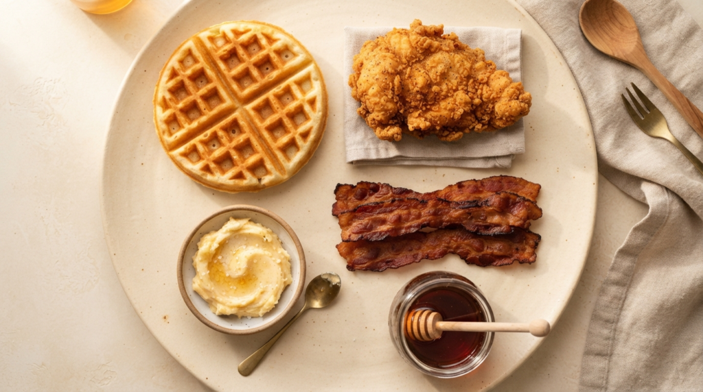 chick-fil-a-chicken-and-waffles-menu-ingredients-–-chicken_-waffle_-bacon-and-syrup