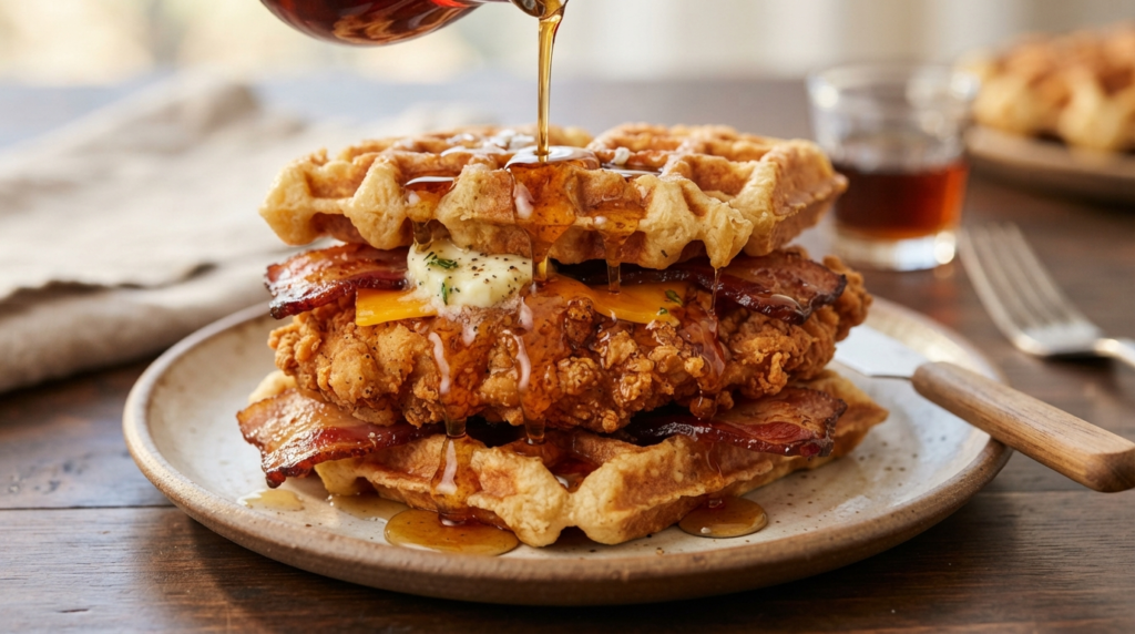 chick-fil-a-chicken-and-waffles-menu-–-chicken-and-waffles-with-maple-syrup